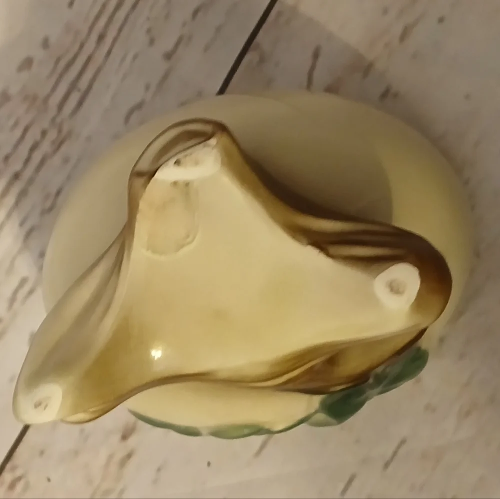 Royal Copley Vintage Cream and Green Footed Planter